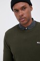 Tommy Jeans Sweter bawełniany DM0DM11856.4890 zielony DM0DM11856.4890