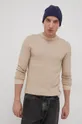 Βαμβακερό πουλόβερ Premium by Jack&Jones μπεζ