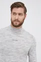 szary Calvin Klein Sweter wełniany