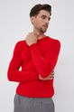 červená Vlnený sveter Hugo Pánsky