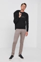 Emporio Armani sweter wełniany czarny