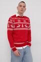 Produkt by Jack & Jones Sweter czerwony 12182270.TangoRed