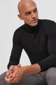 czarny Trussardi Sweter Męski