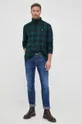 Βαμβακερή μπλούζα με μακριά μανίκια Polo Ralph Lauren πολύχρωμο