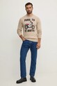 MC2 Saint Barth sweter wełniany HER0001 beżowy AA00