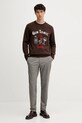 MC2 Saint Barth sweter wełniany HER0001 brązowy AA00