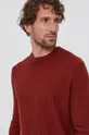 burgundia Sisley pulóver