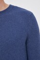 Sisley Sweter z domieszką wełny 102HS1C65.817 granatowy