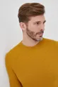 żółty Sisley Sweter z domieszką wełny