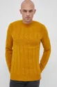 sárga Sisley gyapjúkeverék pulóver