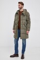 Svetr z vlněné směsi Sisley 1165S1C58.901 hnědá AW21