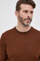 Свитер с примесью шерсти Sisley коричневый 1165S1C58.901