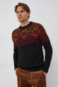 multicolor Sisley Sweter z domieszką wełny