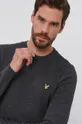 серый Свитер с примесью шерсти Lyle & Scott