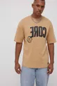 brązowy Jack & Jones T-shirt bawełniany Męski