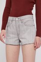 Levi's Szorty jeansowe bawełna szary 56327.0181