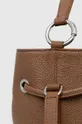 Шкіряна сумочка Hugo коричневий