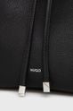 Kožená kabelka Hugo černá