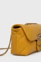 Кожаная сумочка Pinko жёлтый