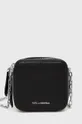 crna Kožna torbica Karl Lagerfeld Ženski
