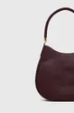 burgundské Lauren Ralph Lauren - Kožená kabelka