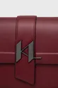 červená Kožená kabelka Karl Lagerfeld