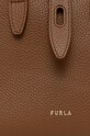Kožená kabelka Furla BASRFUA.HSF000.03B00 hnědá AA00