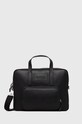 Emporio Armani Geantă de piele uni negru Y4P144.Y068E