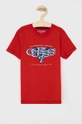 czerwony Guess T-shirt dziecięcy Chłopięcy