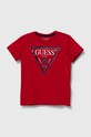 Guess Tricou de bumbac pentru copii print rosu L73I55.K8HM0