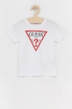 biały Guess T-shirt dziecięcy Chłopięcy