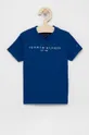 темно-синій Дитяча бавовняна футболка Tommy Hilfiger Для хлопчиків
