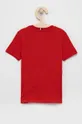 Tommy Hilfiger T-shirt bawełniany dziecięcy czerwony