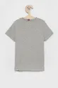 Дитяча бавовняна футболка Tommy Hilfiger сірий