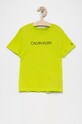 Calvin Klein Jeans T-shirt dziecięcy IB0IB00347.4890 nadruk zielony IB0IB00347.4890