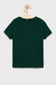 Tommy Hilfiger T-shirt bawełniany dziecięcy KB0KB06879.4890 zielony AW22