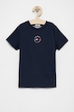 Detské bavlnené tričko Tommy Hilfiger bavlna tmavomodrá KS0KS00218.4890