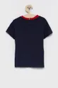Tommy Hilfiger T-shirt bawełniany dziecięcy granatowy