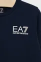 Detská bavlnená košeľa s dlhým rukávom EA7 Emporio Armani  100% Bavlna