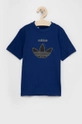 granatowy adidas Originals T-shirt bawełniany dziecięcy H31206 Chłopięcy