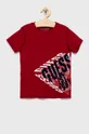 червоний Дитяча бавовняна футболка Guess Для хлопчиків