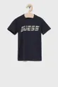 granatowy Guess T-shirt dziecięcy Chłopięcy