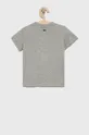 Παιδικό βαμβακερό μπλουζάκι Lacoste γκρί
