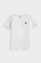 4F T-shirt dziecięcy z elastanem biały HJZ21.JTSM009A