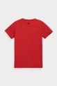 4F T-shirt bawełniany dziecięcy czerwony