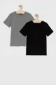 szary Tommy Hilfiger t-shirt bawełniany dziecięcy (2-pack) Chłopięcy