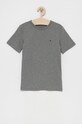 Dětské bavlněné tričko Tommy Hilfiger UB0UB00310.4890 šedá SS22