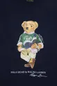 granatowy Polo Ralph Lauren T-shirt bawełniany dziecięcy 323853828004