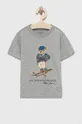 szary Polo Ralph Lauren T-shirt bawełniany dziecięcy 321853790003 Chłopięcy