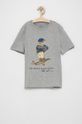 szary Polo Ralph Lauren T-shirt bawełniany dziecięcy 323853790003 Chłopięcy